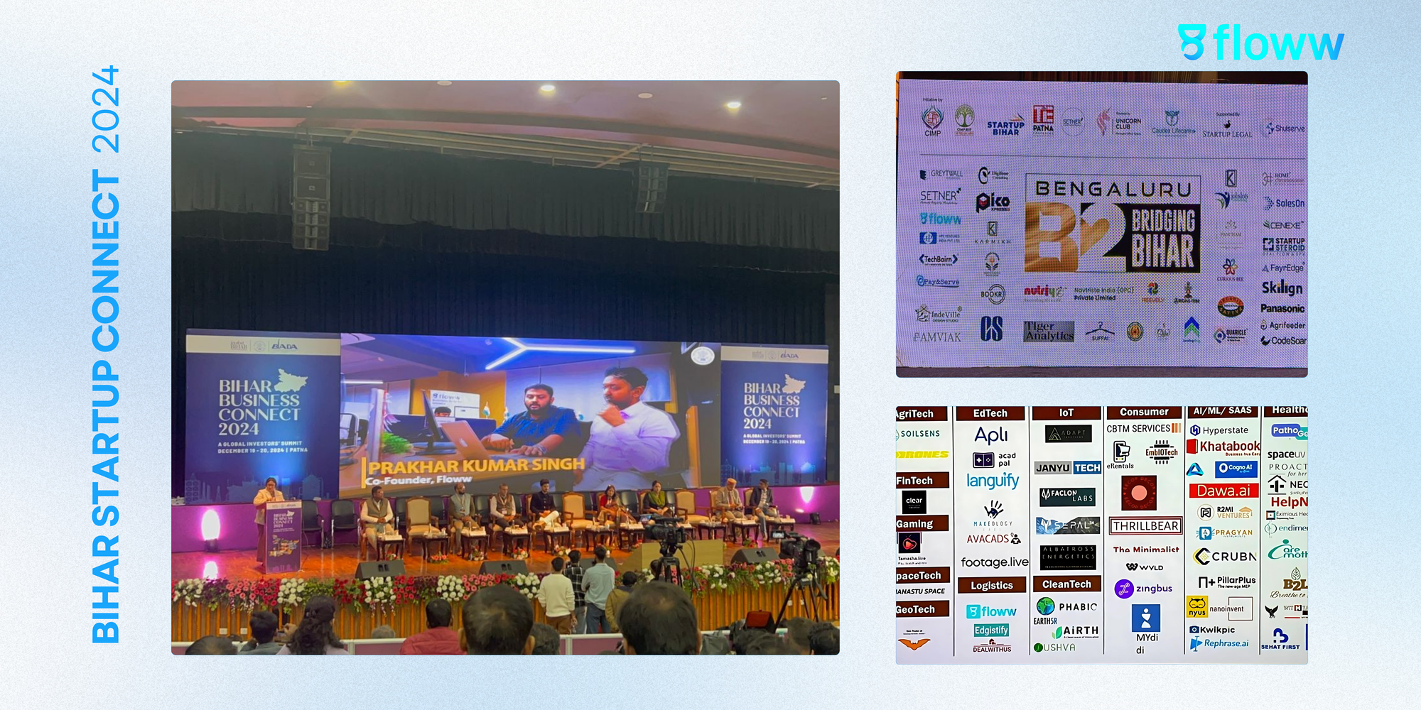 Highlights from Bihar Startup Connect 2024: A platform showcasing innovation, including Gofloww as a participant, fostering entrepreneurship and growth in Bihar